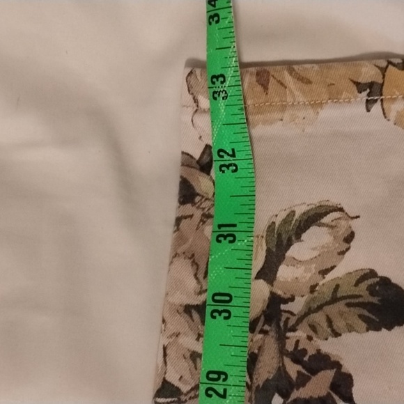 Buffalo David Button Oasis Mid Rise Skinny Ankle Floral Pants, Size: 6/28 - Picture 11 of 11